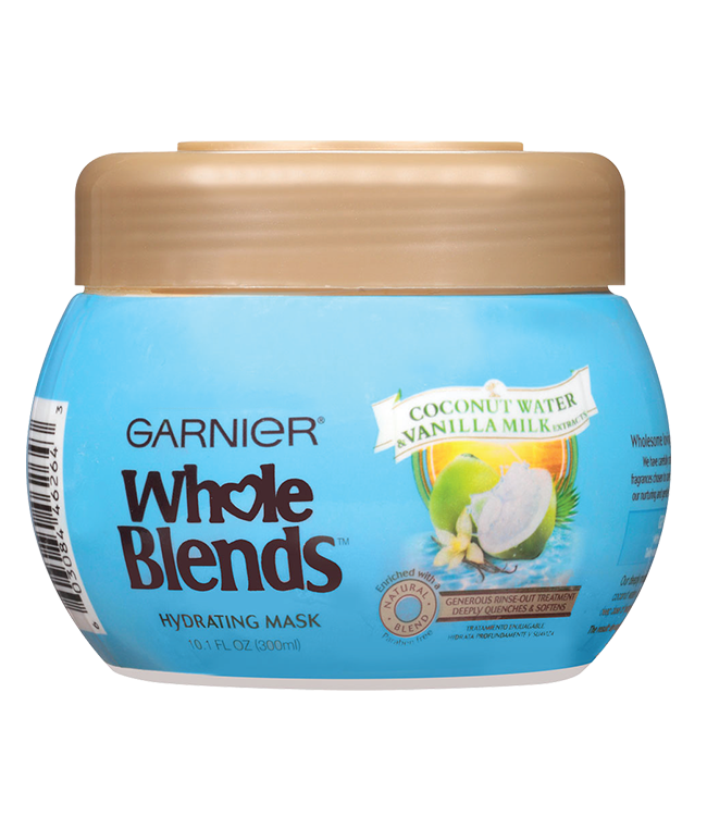 Garnier Whole Blends Coconut Water & Vanilla Milk Hydrating Mask 10.1 oz for De-hydrated Hair
